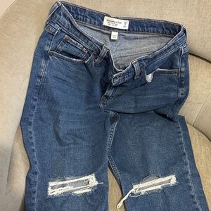 Abercrombie and fitch Blue Distressed Jeans